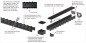 Preview: ACO Hexaline 2.0 Rinne schwarz 1 Meter Stegrost Stahl verzinkt