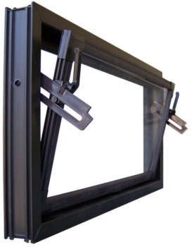 Kellerfenster braun 70 x 30 cm Isolierglas UG-Wert 3,3
