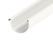 Dachrinnen Kunststoff halbrund weiss NW 100
