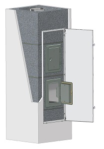 Abdeckung für Kamintüren