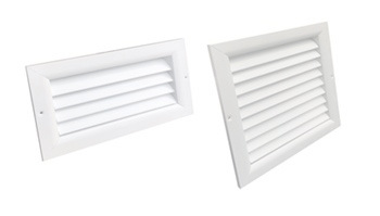 Lüftungsgitter Aluminium weiss starke Ausführung