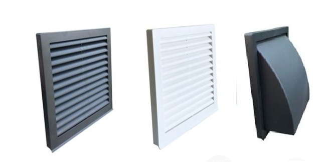 Lüftungsgitter Kunststoff eckiges Außengitter