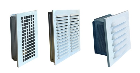 Lüftungsgitter mit Einbaurahmen