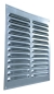 Preview: Kiemenblech, Lueftungsgitter Aluminium Natur 250 x 300 mm incl. Insektenschutz