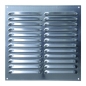 Preview: Kiemenblech, Lueftungsgitter Aluminium Natur 250 x 300 mm incl. Insektenschutz