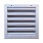 Preview: Lamellengitter Wandanbau L-Form 225 x 225 mm, Aluminium eloxiert