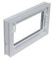 Preview: Kellerfenster weiss 70 x 50 cm Einfachverglasung