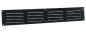 Preview: Lüftungsgitter Aluminium 495 x 90mm, Schwarz incl. Insektenschutz, Schrauben, Dübel