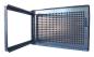 Preview: Stahlkellerfenster 1-flueglig festes Gitter 80 x 50 cm weiss RAL 9016
