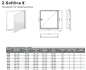 Preview: Revisionstür Softline weiß 500 x 700mm mit Vierkantverschluss