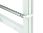 Preview: Kellerfenster weiss 80 x 40 Isolierverglasung 3.3 mit Komplett Set Sicherheitsstange