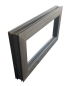 Preview: Kellerfenster braun 90 x 40 cm Isolierglas UG-Wert 3,3