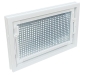 Preview: Kellerfenster weiss 80 x 40 cm Isolierverglasung 3.3 mit Schutzgitter, Pollenschutz, 4 Fensterbauschrauben