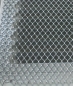 Preview: Rückseite Lüftungsgitter Aluminium weiß rechteckig 415 x 150 mm