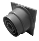 Preview: Haus und Hofablauf 15 x 15 cm senkrecht DN 50, 75, 110