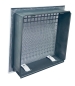 Preview: Lüftungsgitter Stahlblech 280 x 285 mm und Einbaurahmen