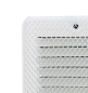 Preview: Rückseite Lüftungsgitter Aluminium weiß rechteckig 150 x 150 mm