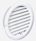 Preview: Lüftungsgitter Kunststoff weiß verstellbar Stutzen DN 125 mm
