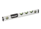Preview: ACO Bodenwanne mit Stahlzarge 100 x 50cm Einlage Rips grau und Gummiprofil grau und Wasserwaage