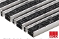 Preview: ACO Schuhabstreifermatte Rips anthrazit mit Bürstenprofil 100 x 50