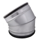 Preview: Wickelfalzrohrbogen 30 Grad Durchmesser 100 mm