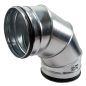 Preview: Wickelfalzrohrbogen 90 Grad Durchmesser 100 mm