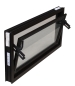 Preview: Kellerfenster braun 40 x 30 cm Einfachverglasung