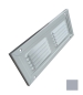 Preview: Luftgitter, Lüftungsgitter Aluminiumfarbig 200 x 100 mm