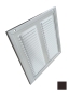 Preview: Luftgitter, Lüftungsgitter Aluminium Braun 250 x 250 mm