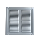 Preview: Luftgitter, Lüftungsgitter Aluminium Weiss 250 x 250 mm