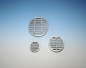 Preview: Lamellengitter rund feuerhemmend High Performance DN 98 mm