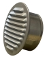 Preview: Lüftungsgitter Aluminium eloxiert mit Stutzen DN 115- 120 mm