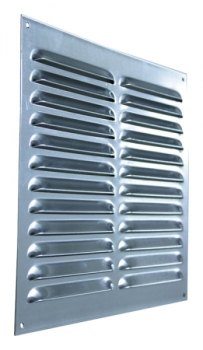 Kiemenblech, Lueftungsgitter Aluminium Natur 250 x 300 mm incl. Insektenschutz