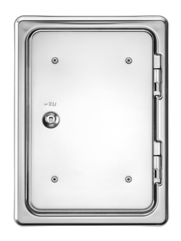 Kamintür Edelstahl Einbaumaß 20 x 30 cm, Upmann 10148