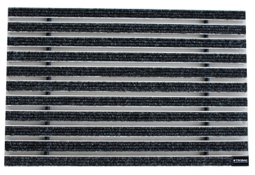 Trobak Schuhabstreifermatte 100 x 50 cm Rips Anthrazit