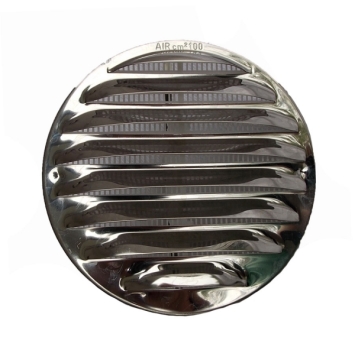 Preview: Variables Lüftungsgitter Edelstahl DN 130 für Rohre 80-125 mm