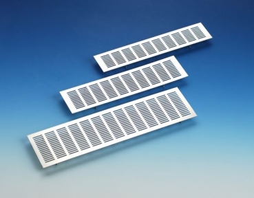 Lüftungsblech, Stegblech Edelstahl gebürstet 400 x 100 mm
