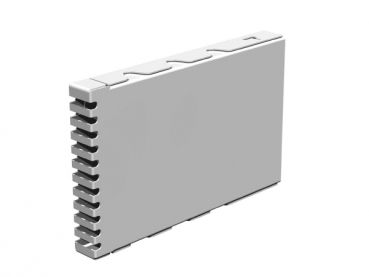 Stossfugenlüfter Edelstahl Bauhöhe 60 mm