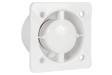 Ventilator AWH 100 für Bad/ WC mit Feuchtigkeitssensor, Design Edelstahlabdeckung gebürstet gebogen
