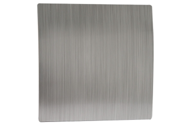 Ventilator AWT 100 für Bad/ WC mit Timer und Nachlaufrelais, Design Kunststoffplatte gebogen Aluminiumoptik gebürstet