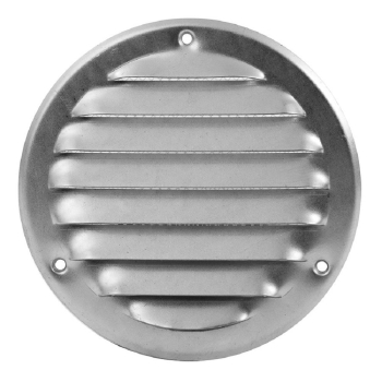Lüftungsgitter Durchmesser 140 mm Metall VZ mit Insektenschutz, Schrauben, Dübel