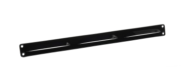 Lüftungsgitter Aluminium 370 x 30mm, Schwarz incl. Insektenschutz, Schrauben, Dübel