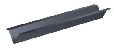 Hutprofilblech Aluminium anthrazit Länge 1,25 Meter