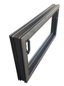 Kellerfenster braun 90 x 40 cm Isolierglas UG-Wert 3,3