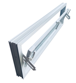 Kellerfenster weiss 100 x 30 cm Einfachverglasung