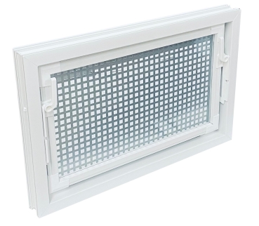 Kellerfenster weiss 80 x 40 cm Isolierverglasung 3.3 mit Schutzgitter, Pollenschutz, 4 Fensterbauschrauben