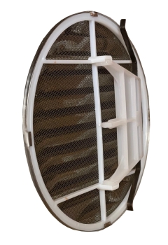 Preview: Variables Lüftungsgitter Edelstahl DN 180 fuer Rohre 125-160 mm