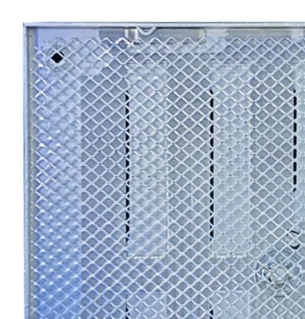 Preview: Schiebegitter Aluminium 195 x 195mm