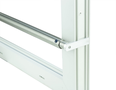 Kellerfenster weiss 60 x 40 Einfachverglasung mit Komplett Set Sicherheitsstange