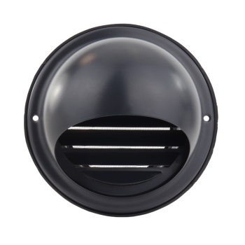 Luftkugel Edelstahl schwarz mit Stutzen für Rohre DN 160